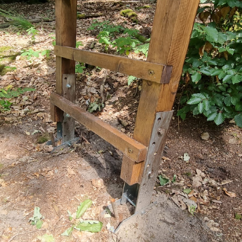 Standfix Stützenfüße für 6x8 cm Holme